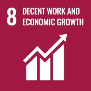 UN Compact Goal 8 Icon "Decent Work and Economic Growth"
