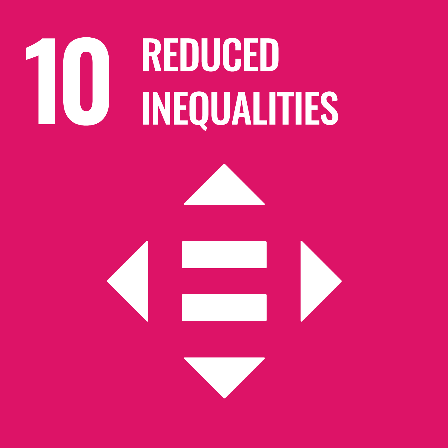 UN Compact Goal 10 Icon "Reduced Inequalities"