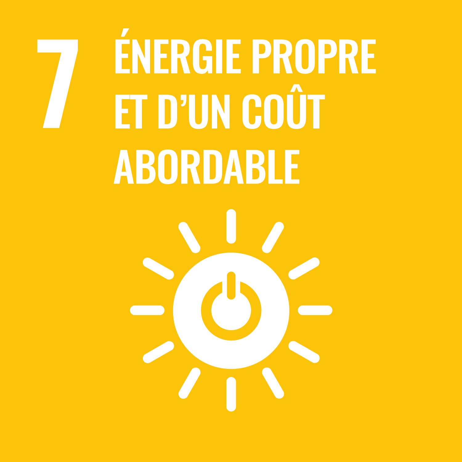 UN Compact Goal 7 Icon "Affordable and Clean Engery"