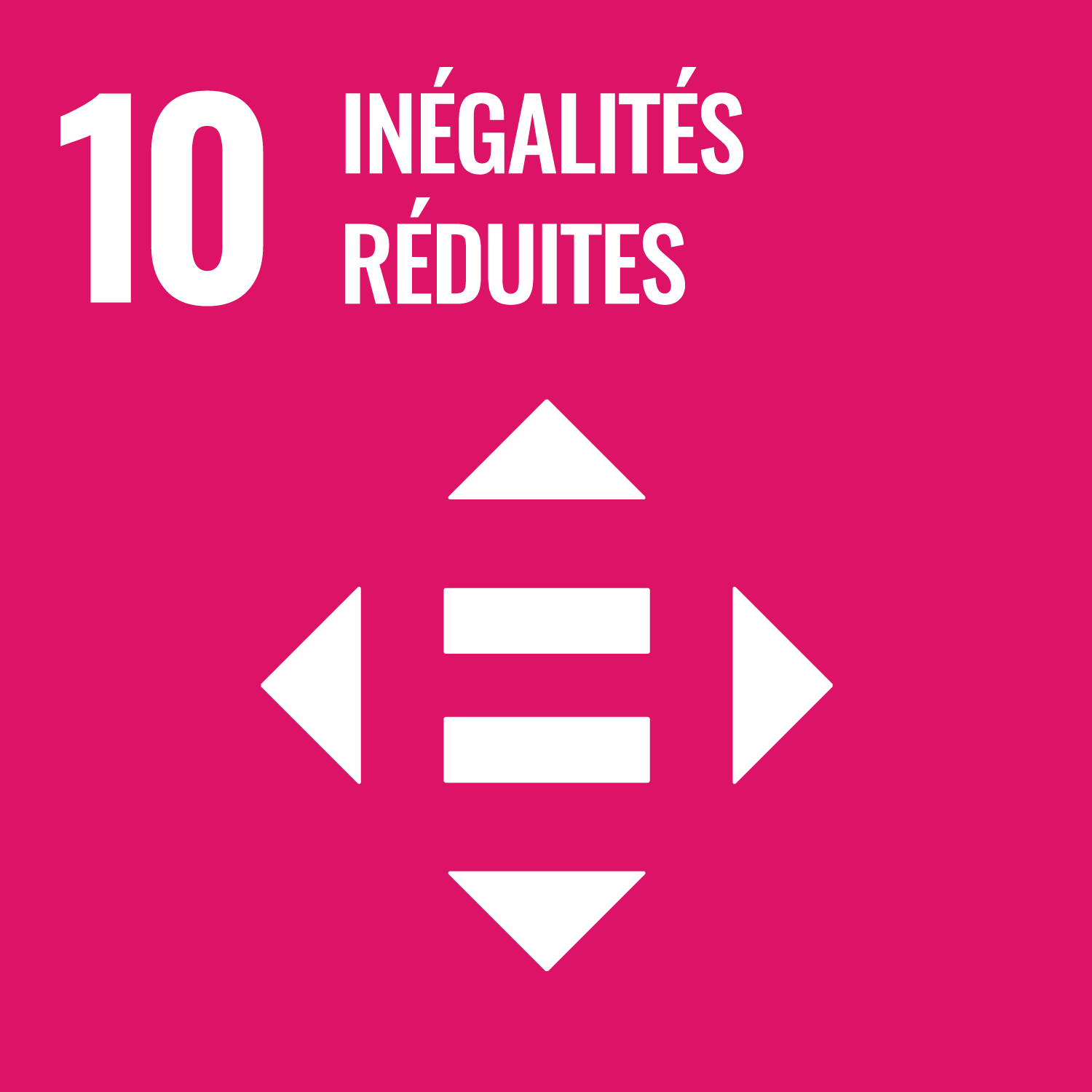 UN Compact Goal 10 Icon "Reduced Inequalities"