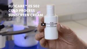 Video still of title "FLOCARE™ ES 502 Cold-Process Sunscreen Cream